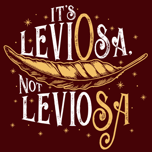 Reserve Giotto Dibondon cliënt It's LeviOsa, Not Leviosa T-shirt | Official Harry Potter Merchandise |  Redwolf