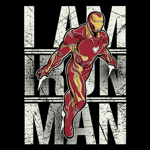 Official Invincible Iron Man Marvel Comics Printed Kids T-Shirt 