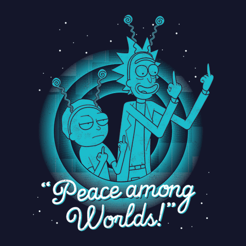Rick And Morty Peace Among Worlds T Shirt Redwolf