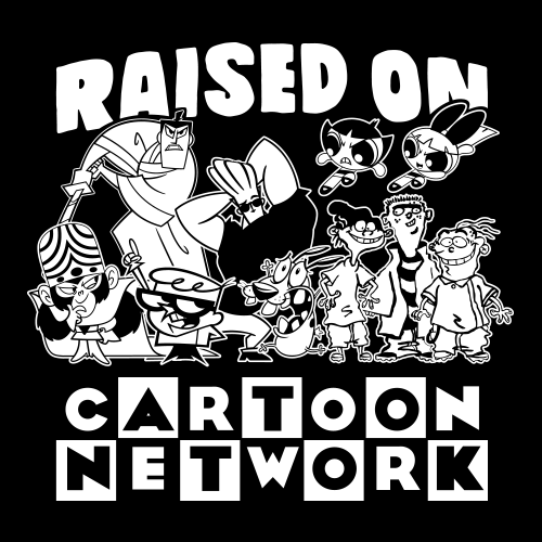 Raised On Cartoon Network T-shirt | Cartoon Network Official Merchandise |  Redwolf