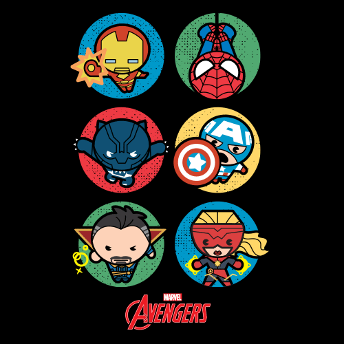 Avengers Lineup: Chibi | Marvel Official Merchandise | Redwolf