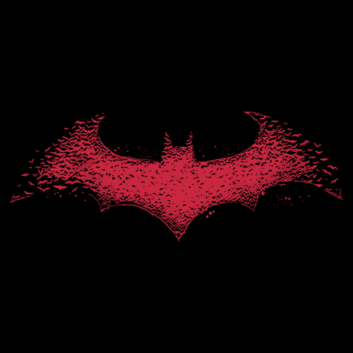 The Dark Knight: Bats Logo T-shirt | Official Batman Merchandise | Redwolf