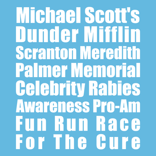 michael scott rabies fun run shirt