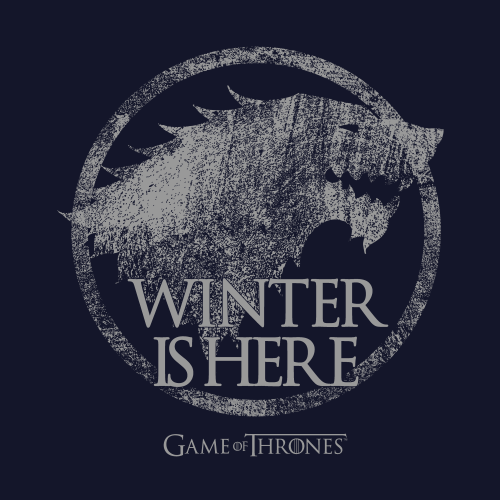 Winter Is Coming Lion texte Hommes T Shirt Game of Thrones Stark FASHION TUMBLR