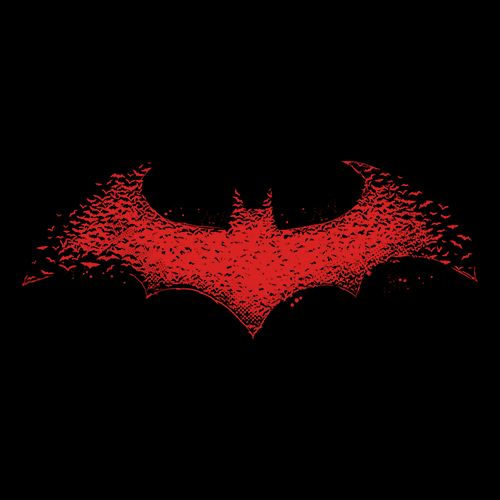 The Dark Knight: Bats Logo Sleeveless Hoodie | Official Batman Merchandise  | Redwolf