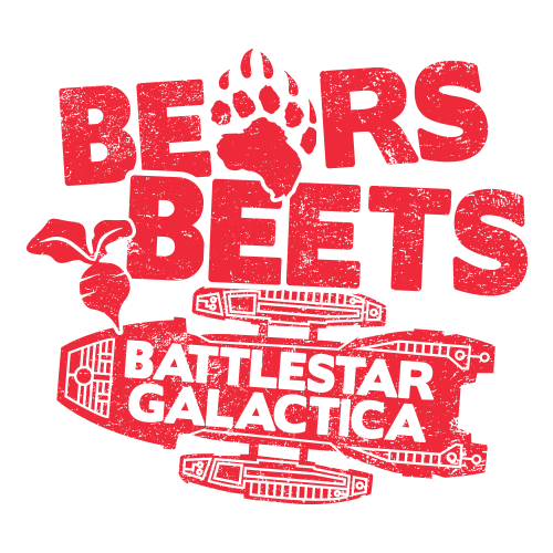 The Office Bears Beets Battlestar Galactica Sticker