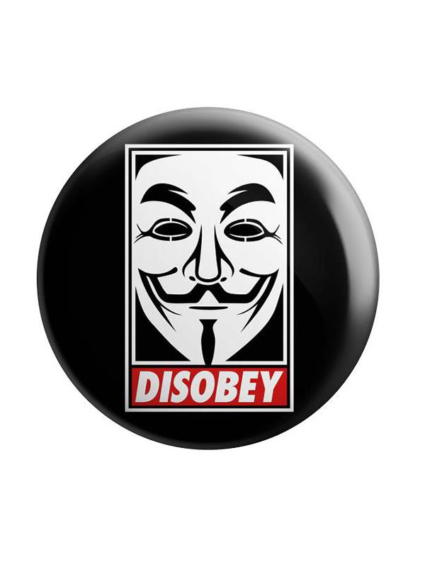 

Redwolf - Disobey - Badge, Black