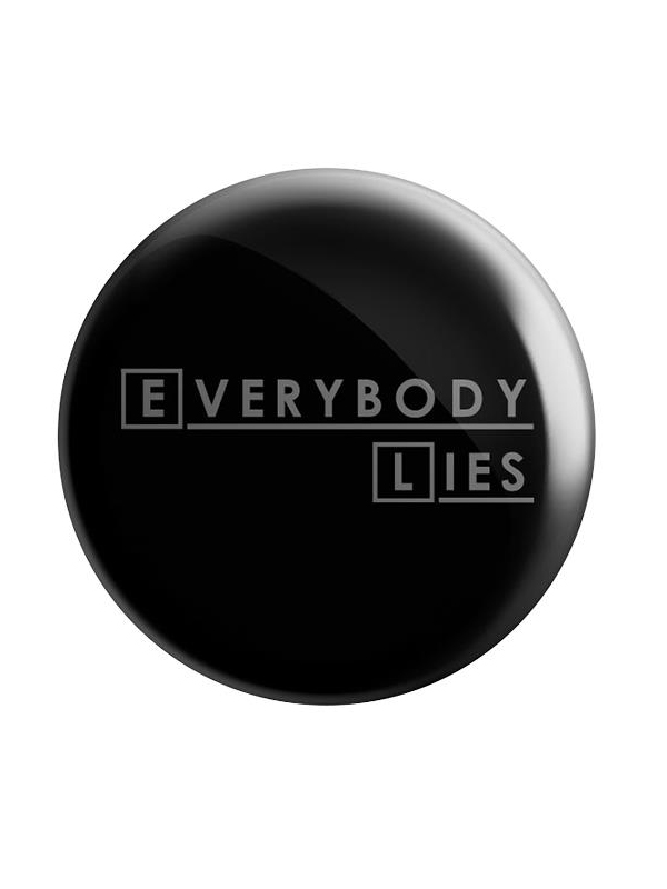 

Redwolf - House: Everybody Lies - Badge, Black