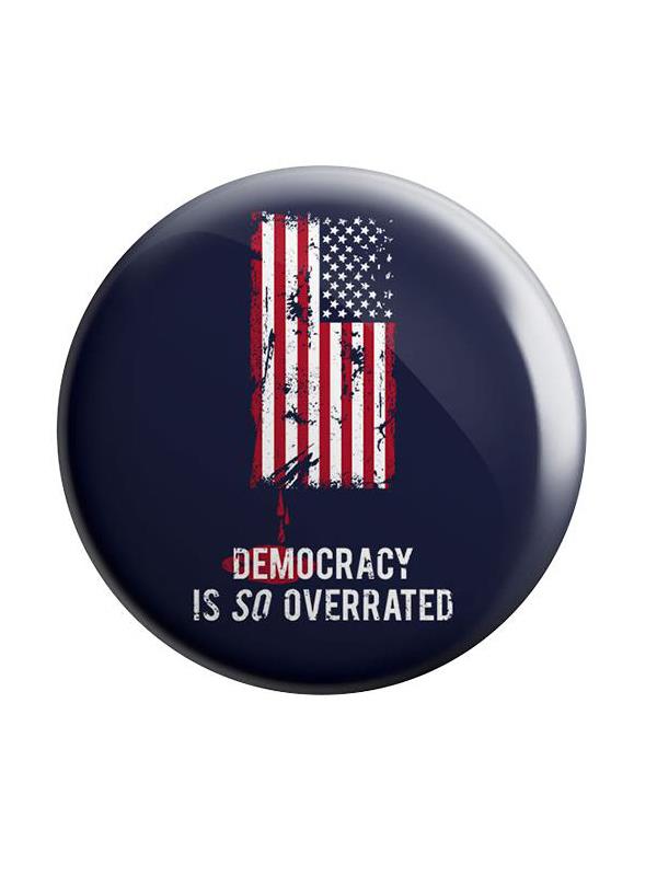 

Redwolf - Democracy Is So Overrated - Badge, Navy blue