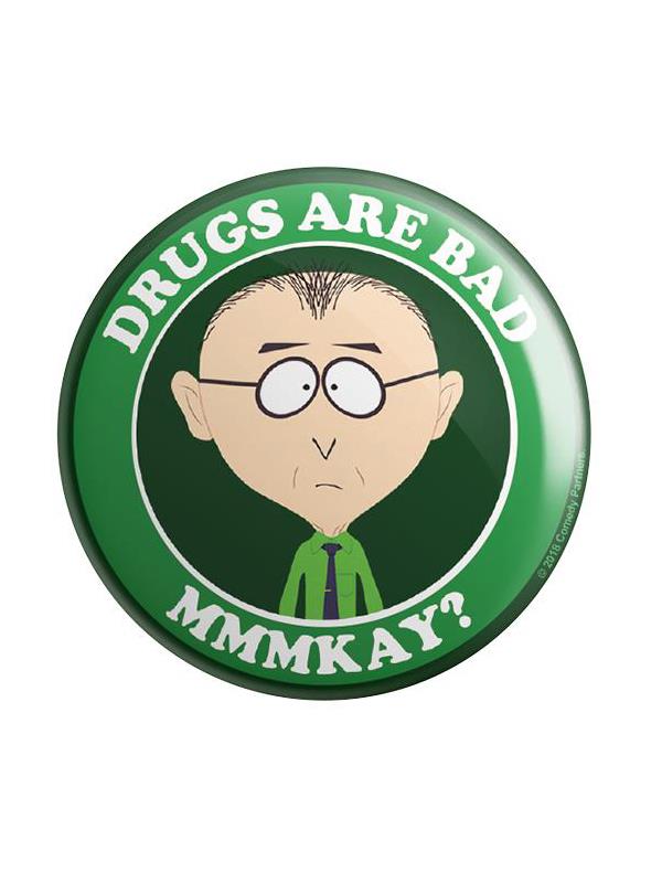 

Redwolf - Drugs Are Bad - South Park Official Badge, Multi-coloured