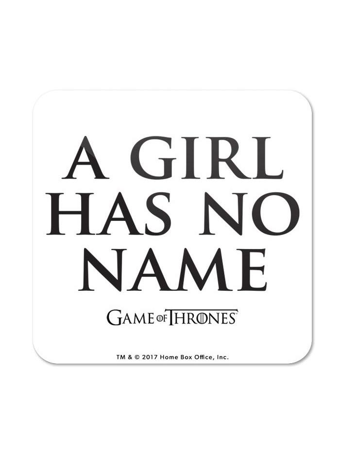 A Girl Has No Name Game Of Thrones Official Coaster Redwolf
