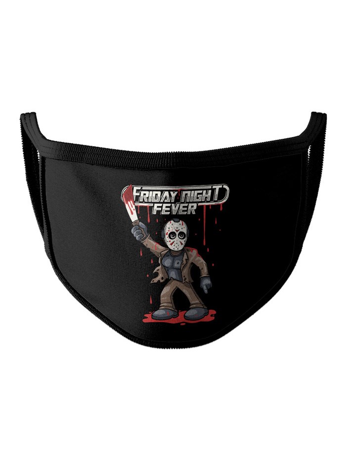 

Redwolf - Friday Night Fever - Face Mask, Black fabric & tipping