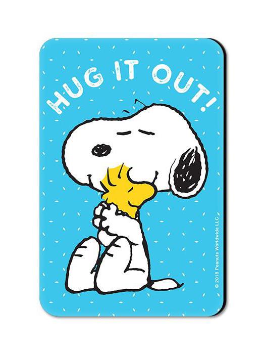 

Redwolf - Hug It Out - Peanuts Official Fridge Magnet