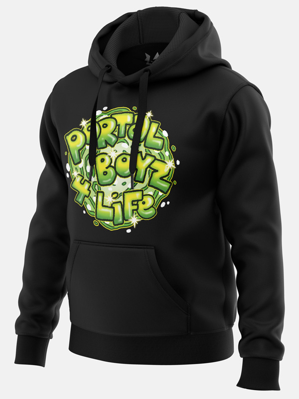 Portal Boyz 4 Life | Rick And Morty Official Hoodie | Redwolf