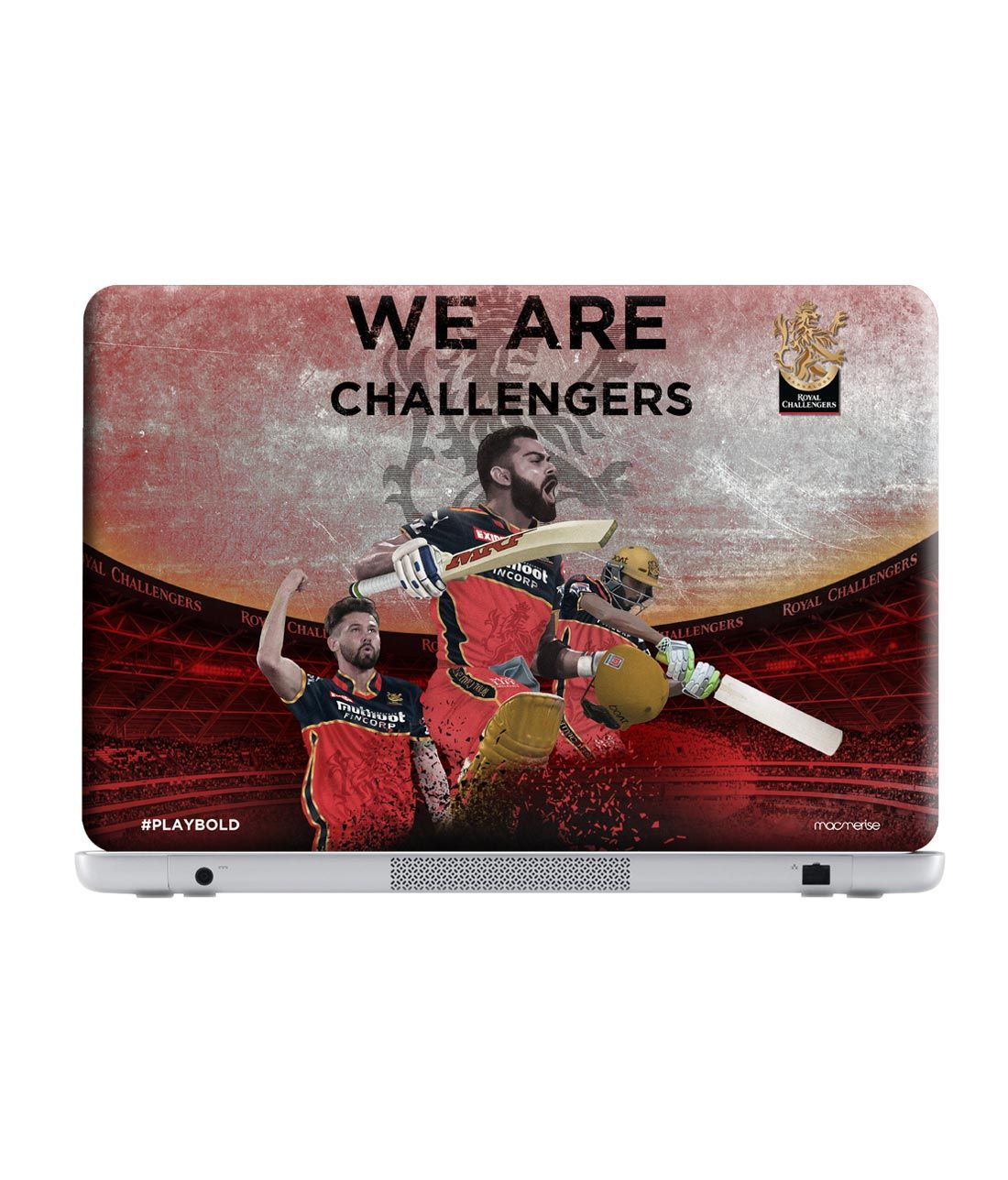 

Redwolf - RCB Fighters - Royal Challengers Bangalore Official Laptop Skin-macbook-air-13"-(2012-2017), Black