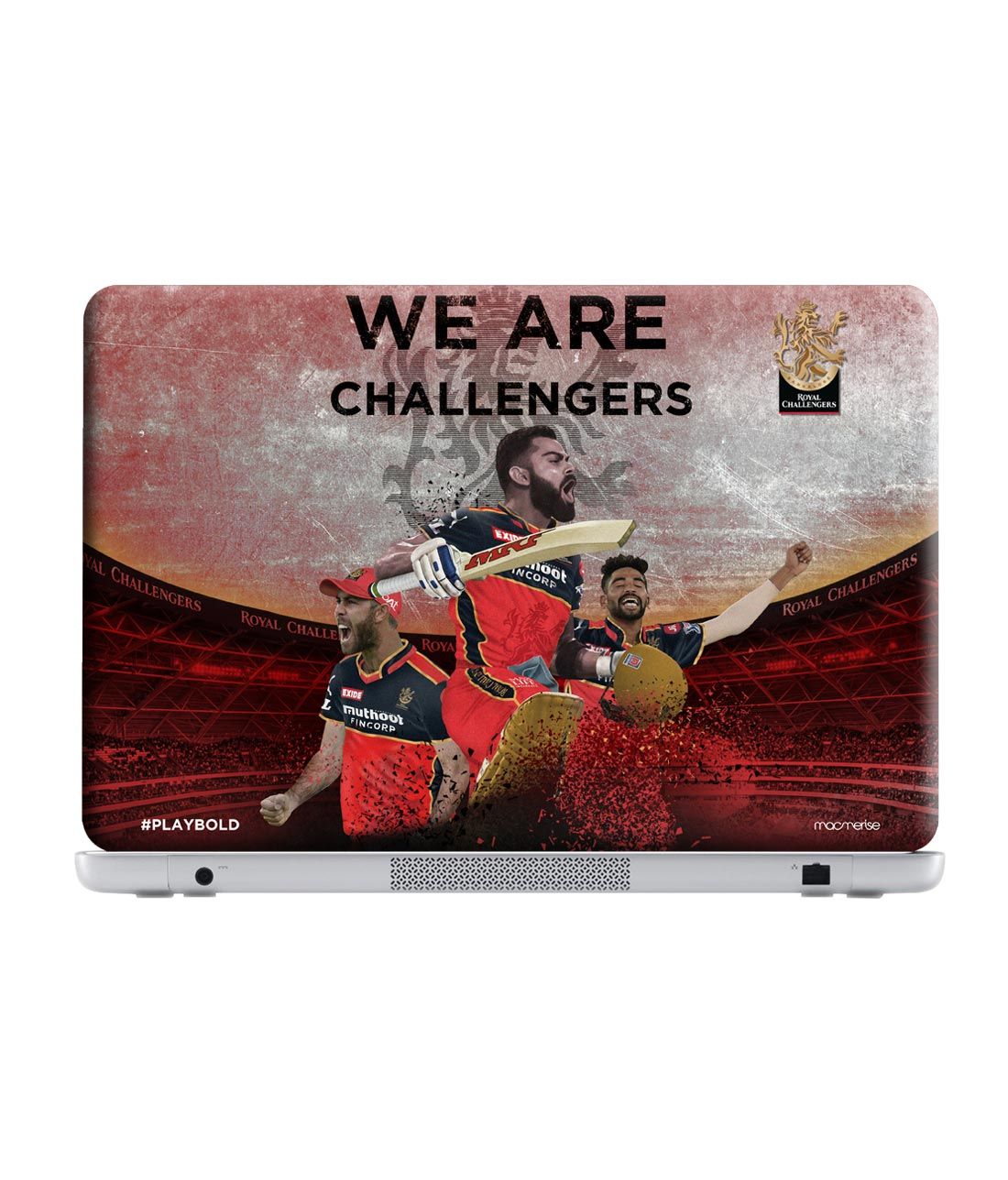 

Redwolf - RCB Go Getters - Royal Challengers Bangalore Official Laptop Skin-macbook-air-13"-(2012-2017), Black
