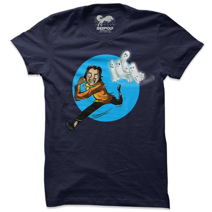Run Hero Run (Navy) - T-shirt | Official Jibonto Animation Merchandise |  Redwolf