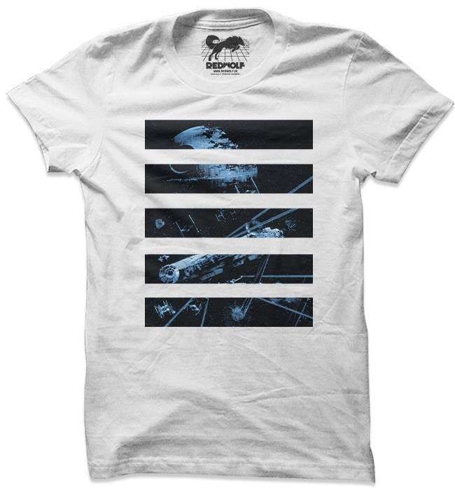 

Redwolf - Death Star: Retro - Star Wars Official T-shirt, White