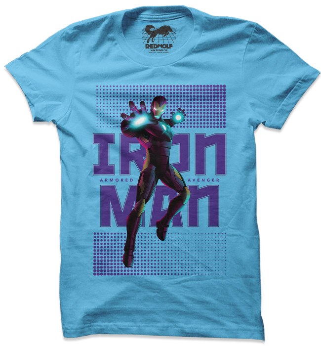 

Redwolf - Iron Man: Armored Avenger - Marvel Official T-shirt, Sky blue