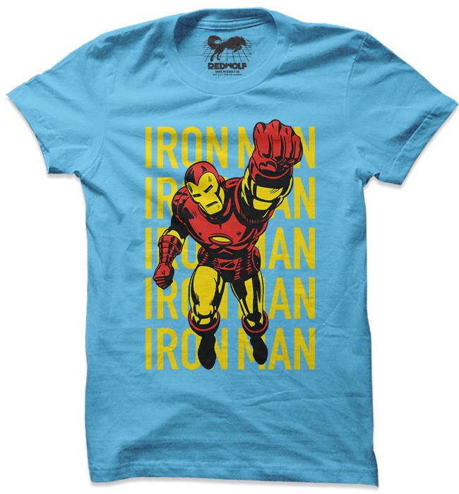 

Redwolf - Iron Man: Vintage - Marvel Official T-shirt, Sky blue