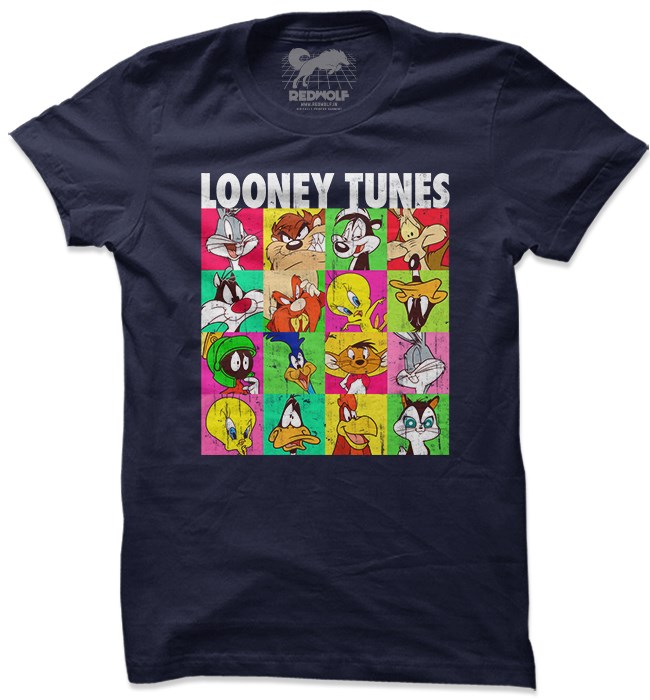 

Redwolf - Looney Tunes Together - Looney Tunes Official T-shirt, Navy blue