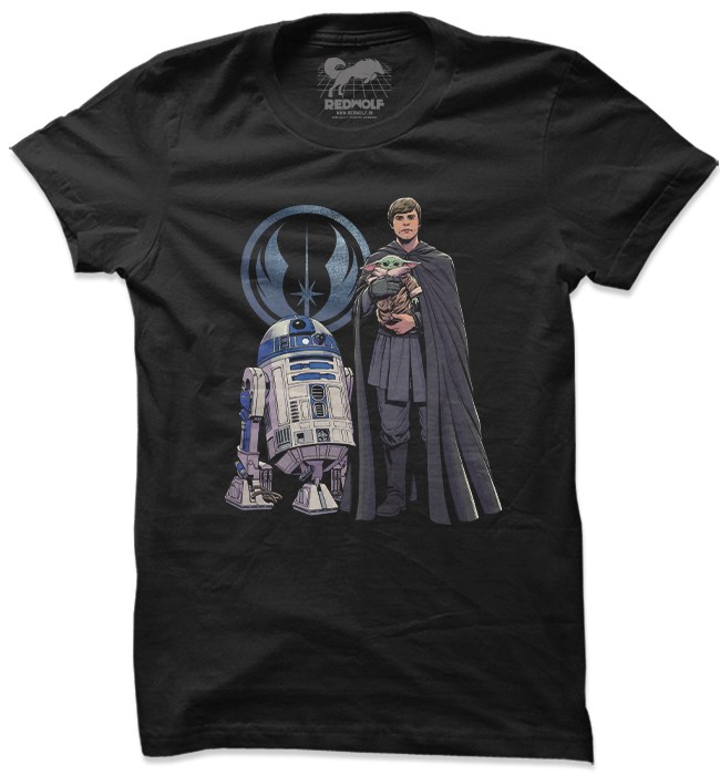 

Redwolf - Luke And Grogu - Star Wars Official T-shirt, Black