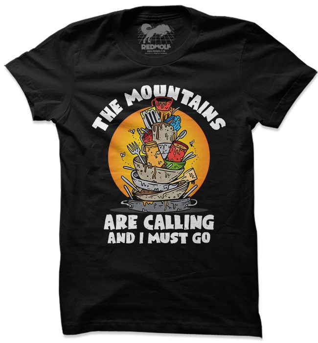 The Mountains Are Calling Printed T Shirt 
