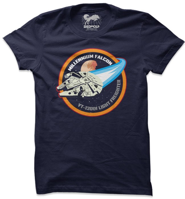 

Redwolf - Falcon Badge - Star Wars Official T-shirt, Navy blue