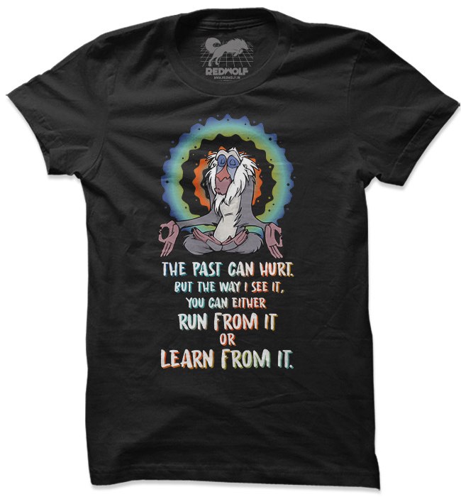 

Redwolf - Run Or Learn From It - Disney Official T-shirt, Black