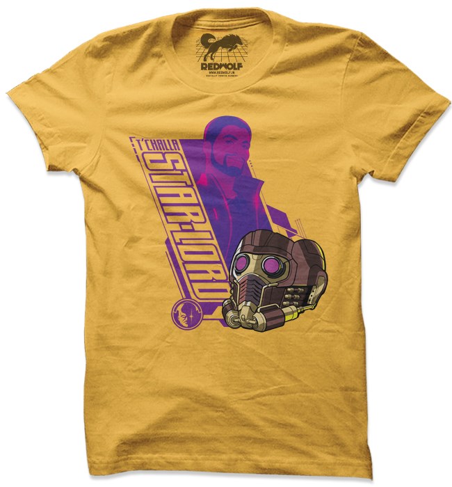 

Redwolf - T'challa: Star Lord - Marvel Official T-shirt, Yellow