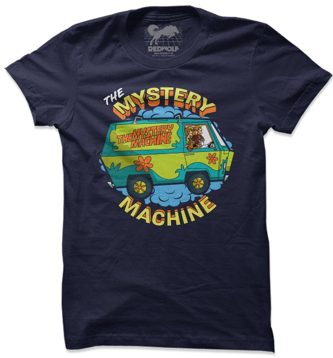 

Redwolf - The Mystery Machine - Scooby Doo Official T-shirt, Navy blue
