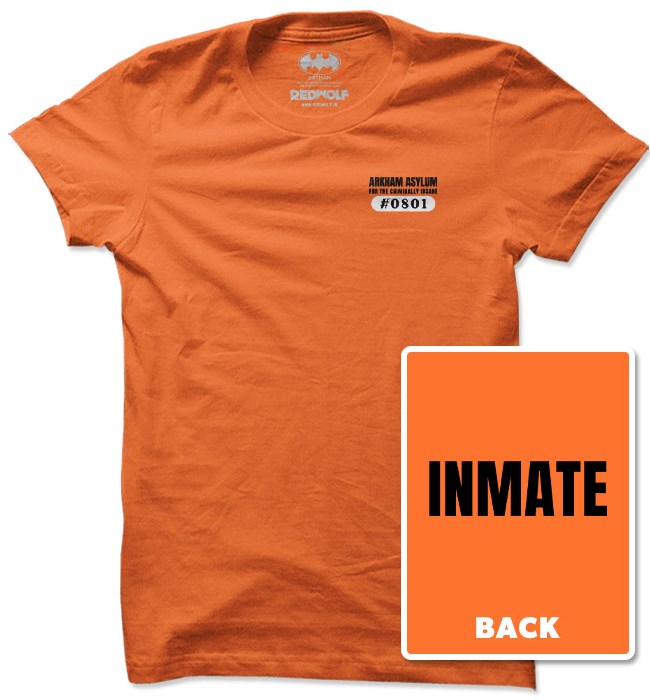 

Redwolf - Arkham Asylum Inmate - Joker Official T-shirt, Orange