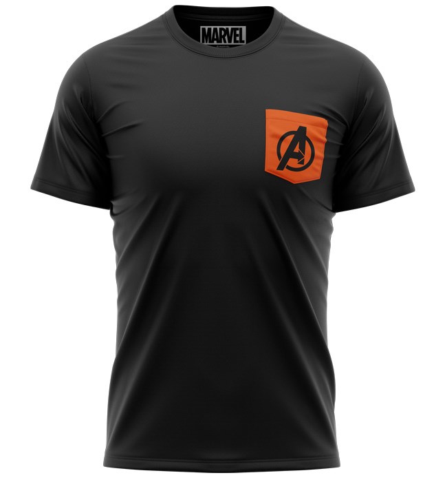 Redwolf – Avengers Logo (Pocket T-shirt) – Marvel Official T-shirt-XL