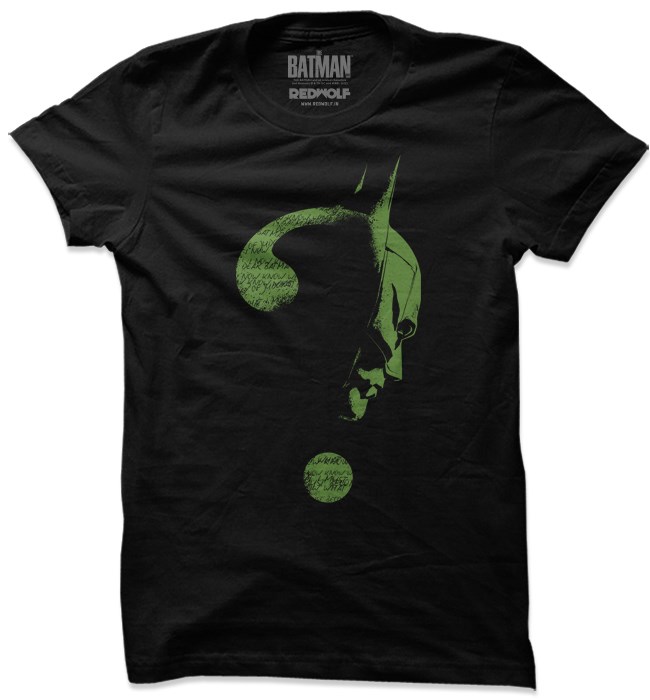 

Redwolf - Bat-Riddled - Batman Official T-shirt, Black