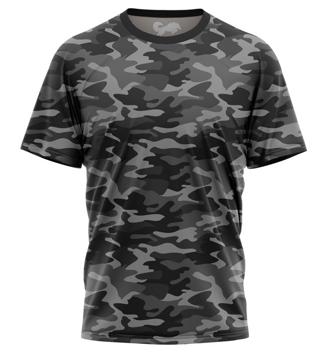 Camouflage Pattern: Military Grey T-shirt | Camo Print Tee | Redwolf