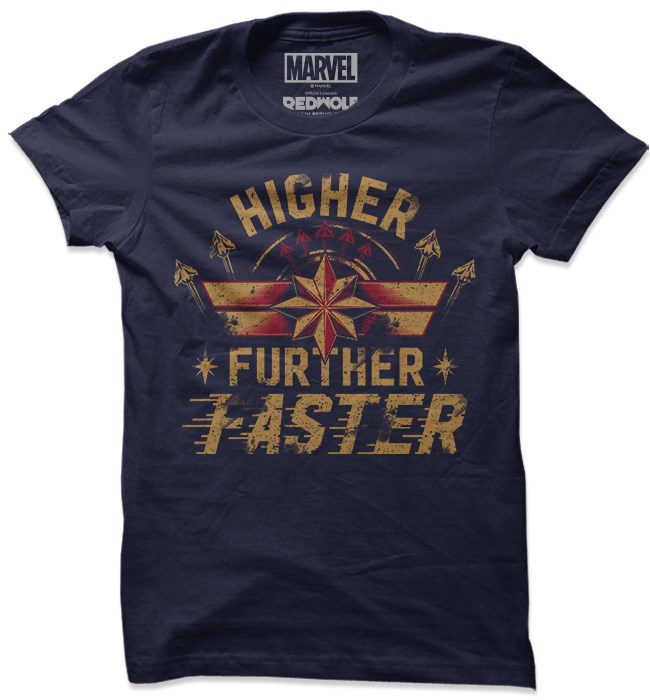 

Redwolf - Captain Marvel: Higher Further Faster - Marvel Official T-shirt