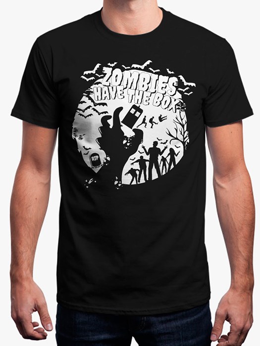 Doctor Who: Zombies Have The Box T-shirt | Redwolf
