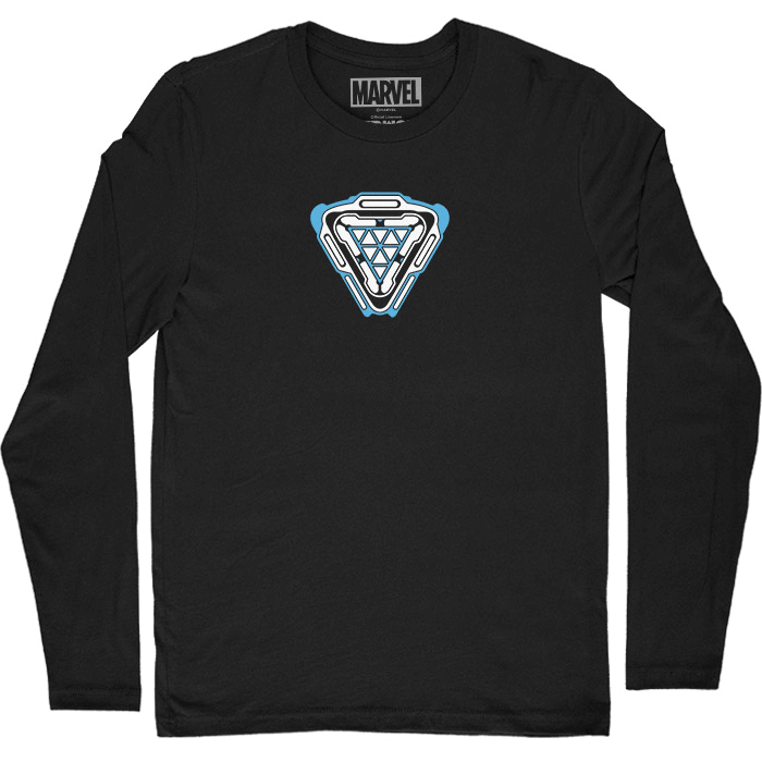 

Redwolf - Arc Reactor (Glow In The Dark) - Marvel Official Full Sleeve T-shirt, Black