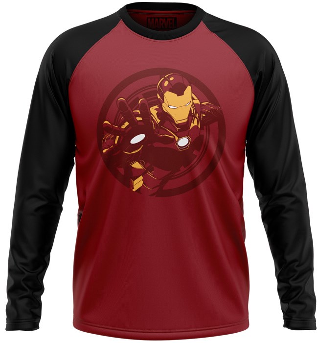

Redwolf - Iron Man: Armored Avenger - Marvel Official Full Sleeve T-shirt, Red and black