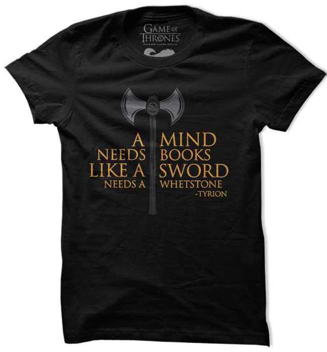 

Redwolf - A Mind Needs Books - Game Of Thrones Official T-shirt