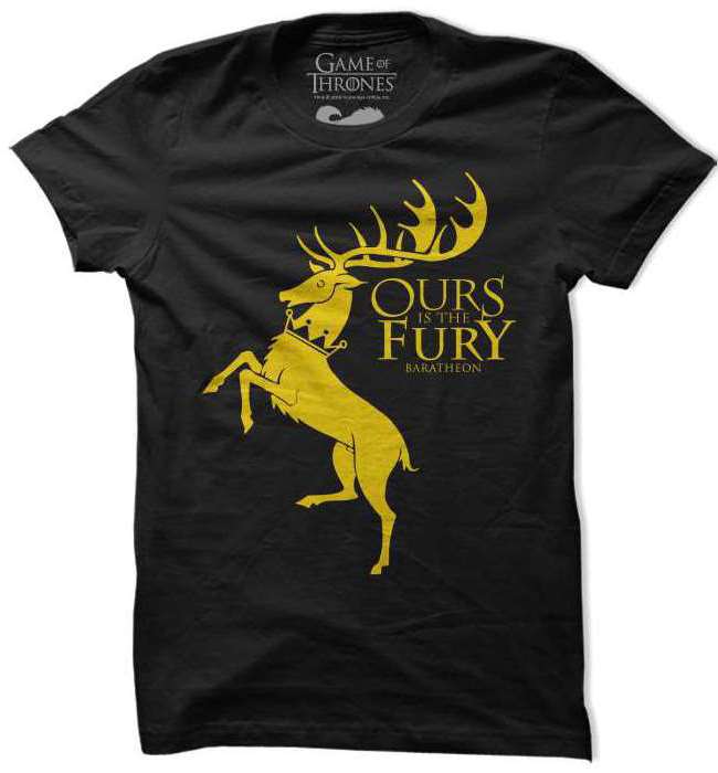 

Redwolf - Ours Is the Fury - Game Of Thrones Official T-shirt