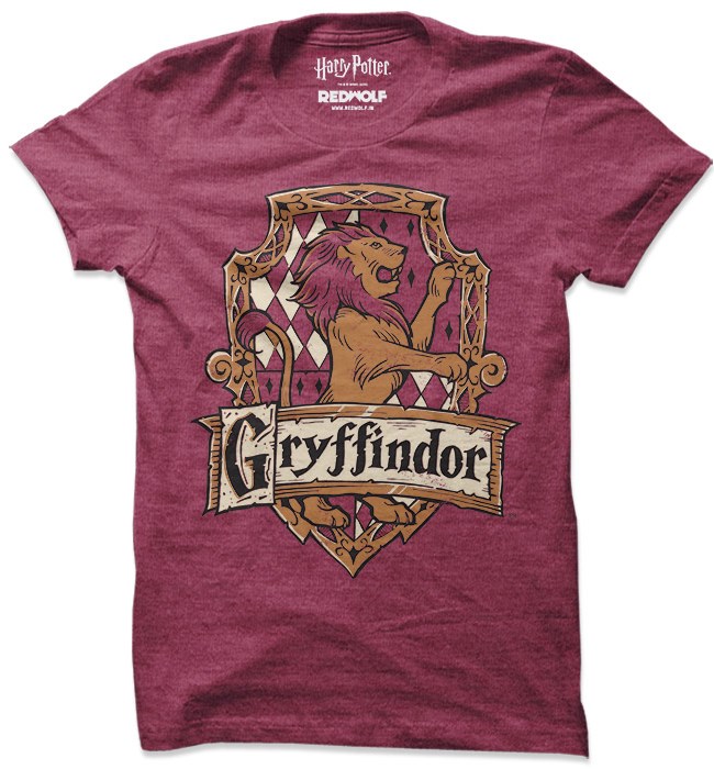 Gryffindor Crest T Shirt Official Harry Potter Merchandise Redwolf