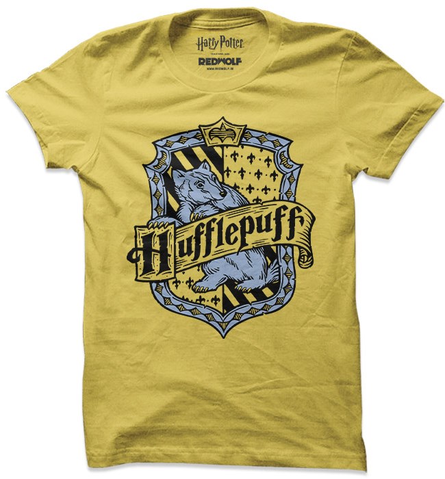 Hufflepuff Crest T-shirt | Official Harry Potter Merchandise | Redwolf