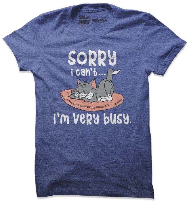 I'm Very Busy T-shirt | Official Tom & Jerry Merchandise | Redwolf