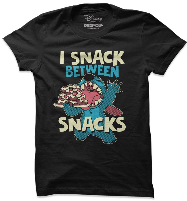 

Redwolf - I Snack Between Snacks - Disney Official T-shirt, Black