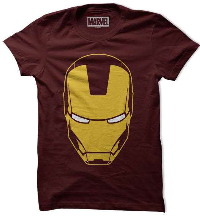 iron man face t shirt