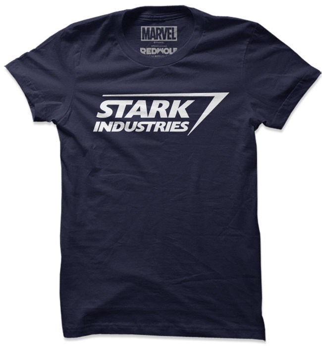 

Redwolf - Stark Industries Logo - Marvel Official T-shirt, Navy blue