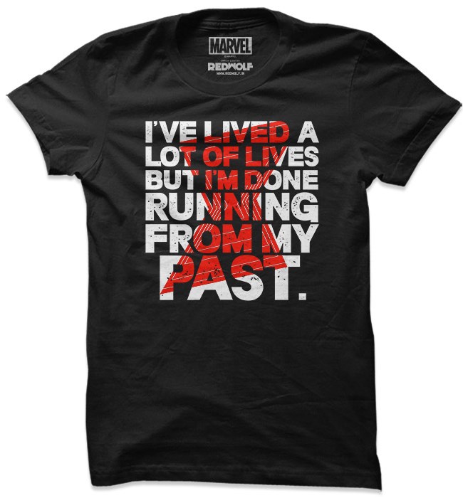 

Redwolf - Running From My Past - Marvel Official T-shirt, Black