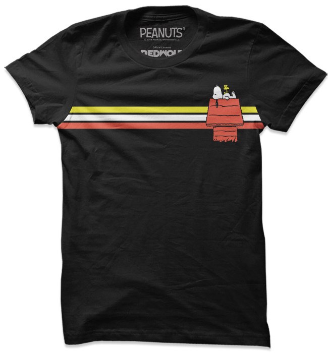 

Redwolf - Snoopy: Retro Stripes - Peanuts Official T-shirt, Black