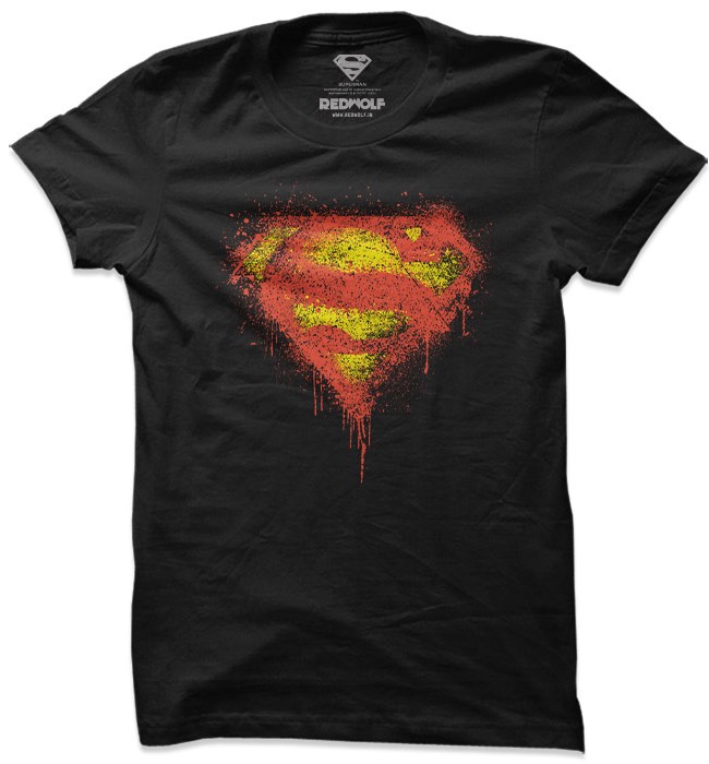Redwolf – Superman: Logo Splatter – Superman Official T-shirt-S